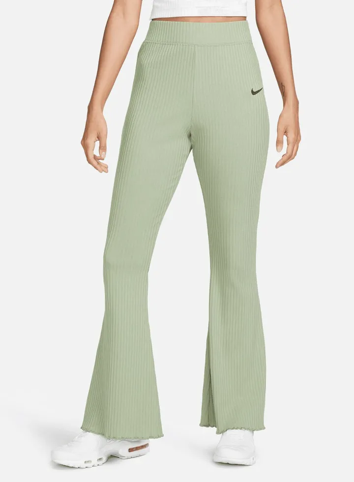 Nsw Ribbed Jersey Wide Leg Pants