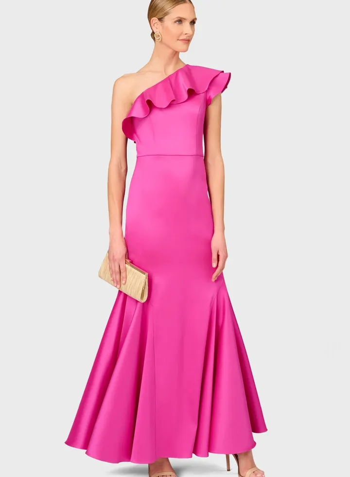 One Shoulder Ruffle Dress