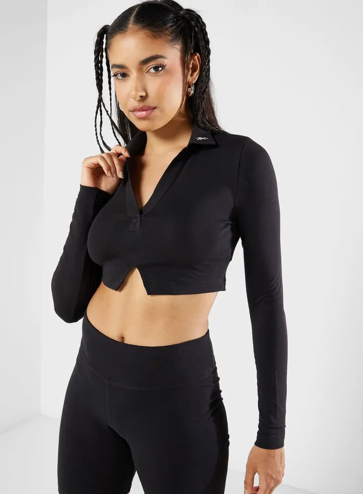 Cl Wde Polo Ls Top
