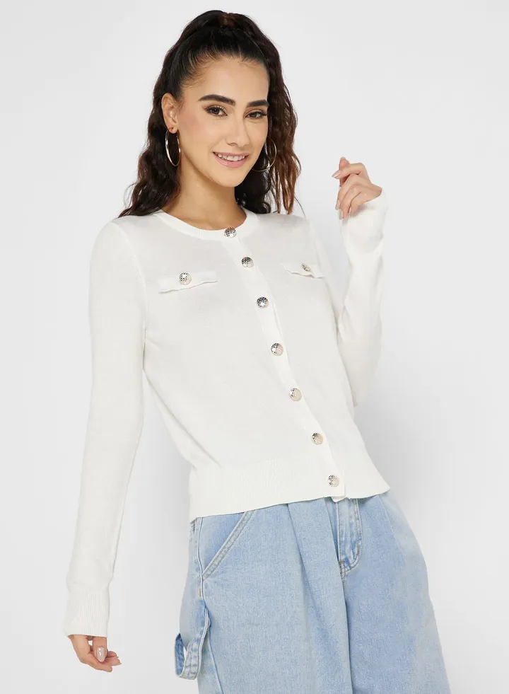 Knitted Cardigan With Pocket Detail