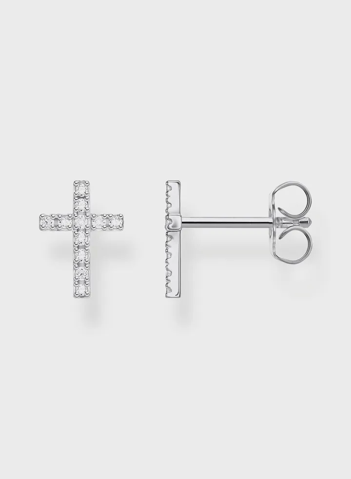 Thomas Sabo 925 Sterling Silver Charm Ear Studs For Women