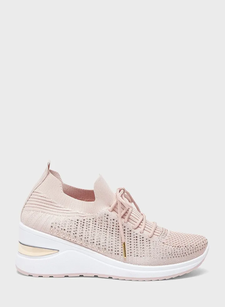 Lace Up Low Top Sneakers