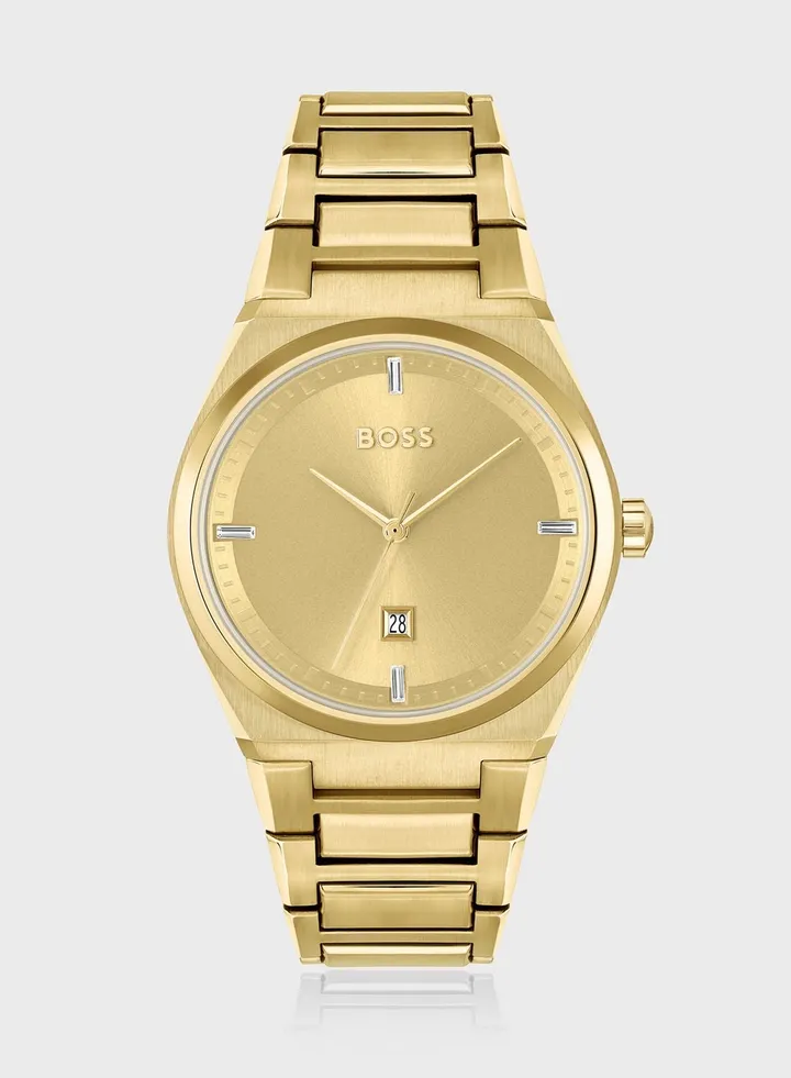 Steer Steel Strap Analog Watch