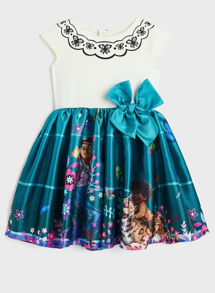 Kids Bow Detail Midi Dress