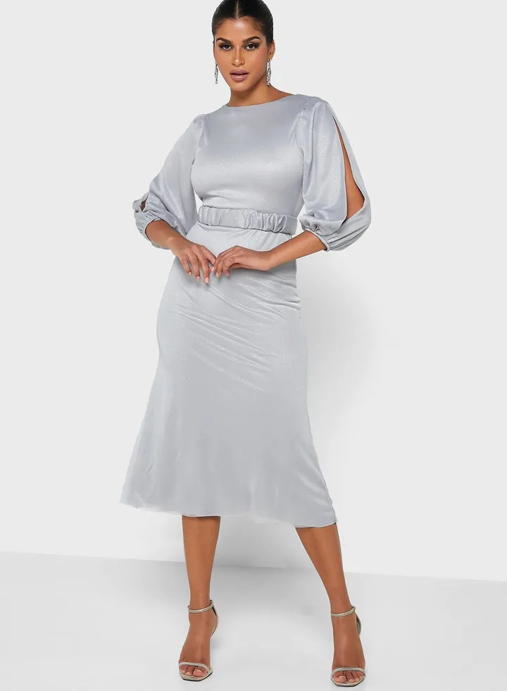 A-Line Shimmer Dress