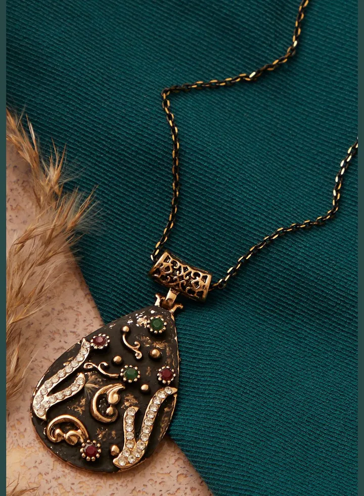 Gold Plated Designer Stone Necklace