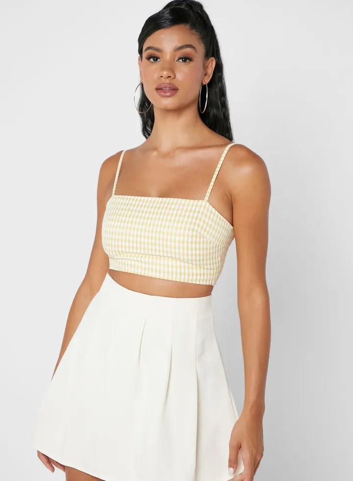 Gingham Crop Top