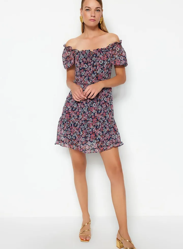 Bardot Floral Print Dress
