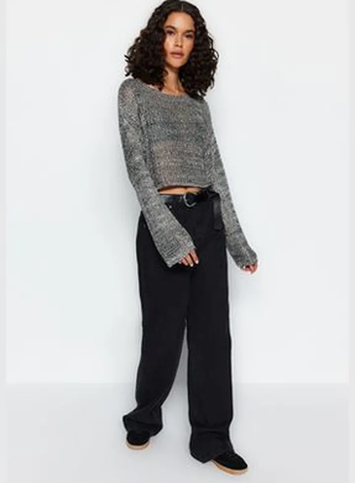 Black Knitwear Sweater TWOAW24KZ01286