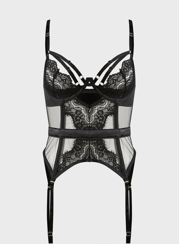 Cut Out Lace Corset