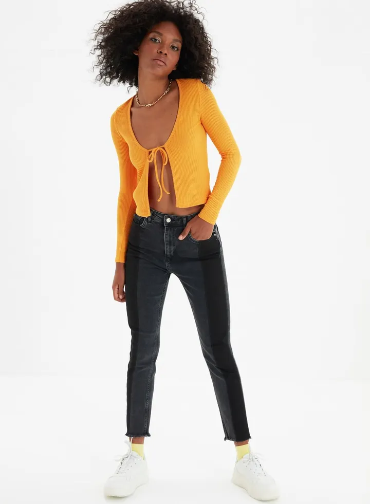Colorblock Slim Fit Jeans
