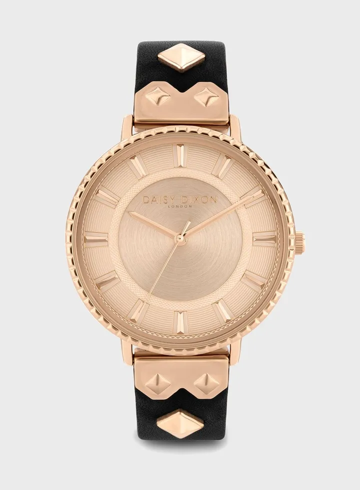Kendall Quartz Analog Watch With Clutch