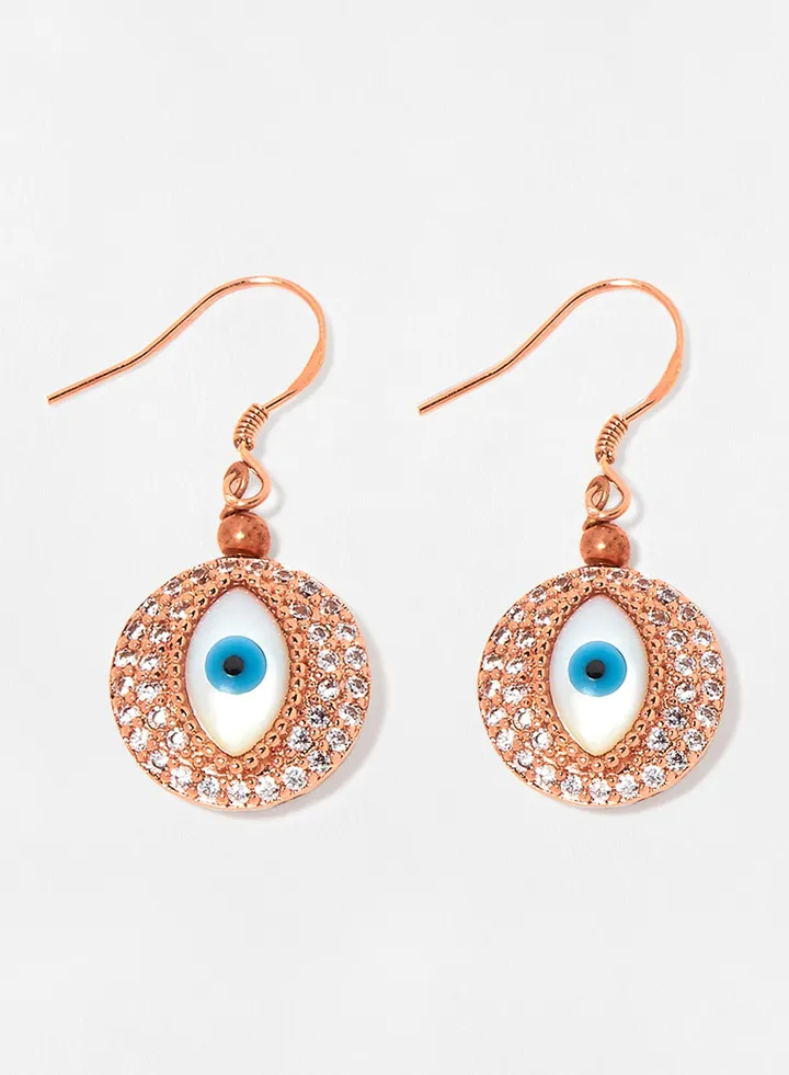 Evil Eye Cubic Zirconia Earrings
