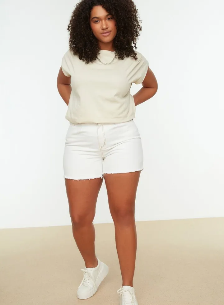 High Waist Denim Shorts