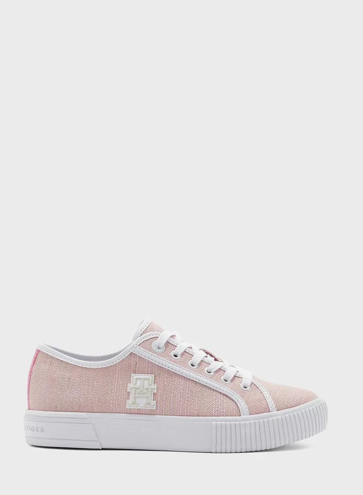 Vulcanized Weave Low Top Sneakers