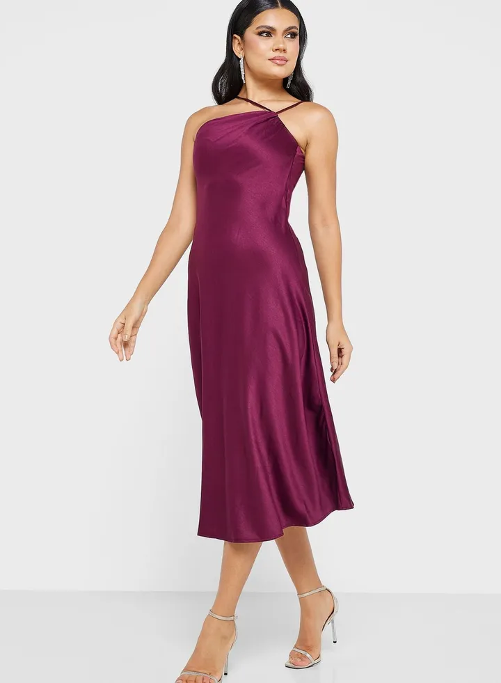 One Shoulder Tiered Dress