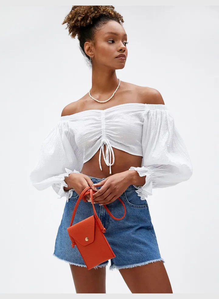 Faux Leather Small Cross Body Bag