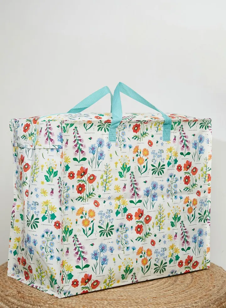 Wild Flowers Jumbo Storage Bag