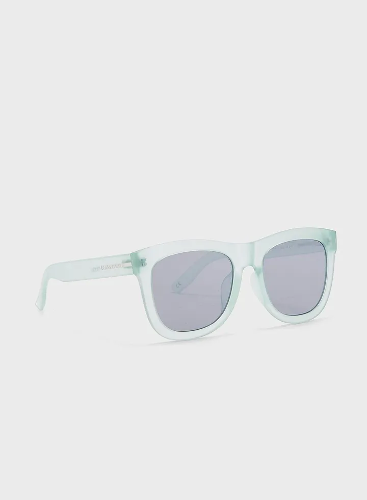 Frozen Iced Aqua Clubmaster Sunglasses