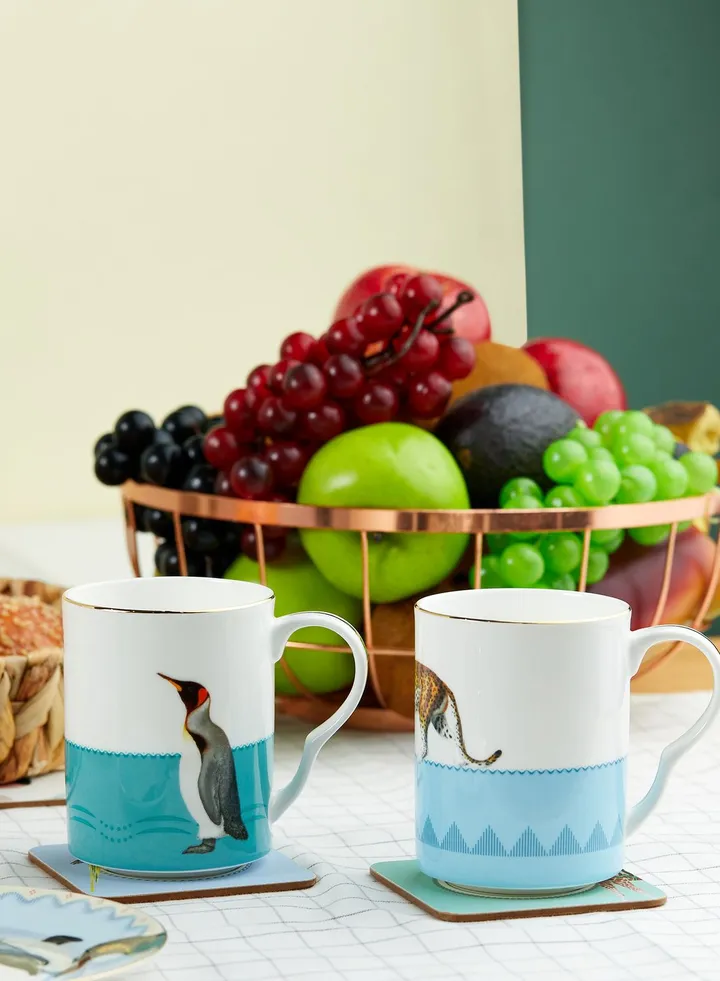 2 Pack Printed Mugs