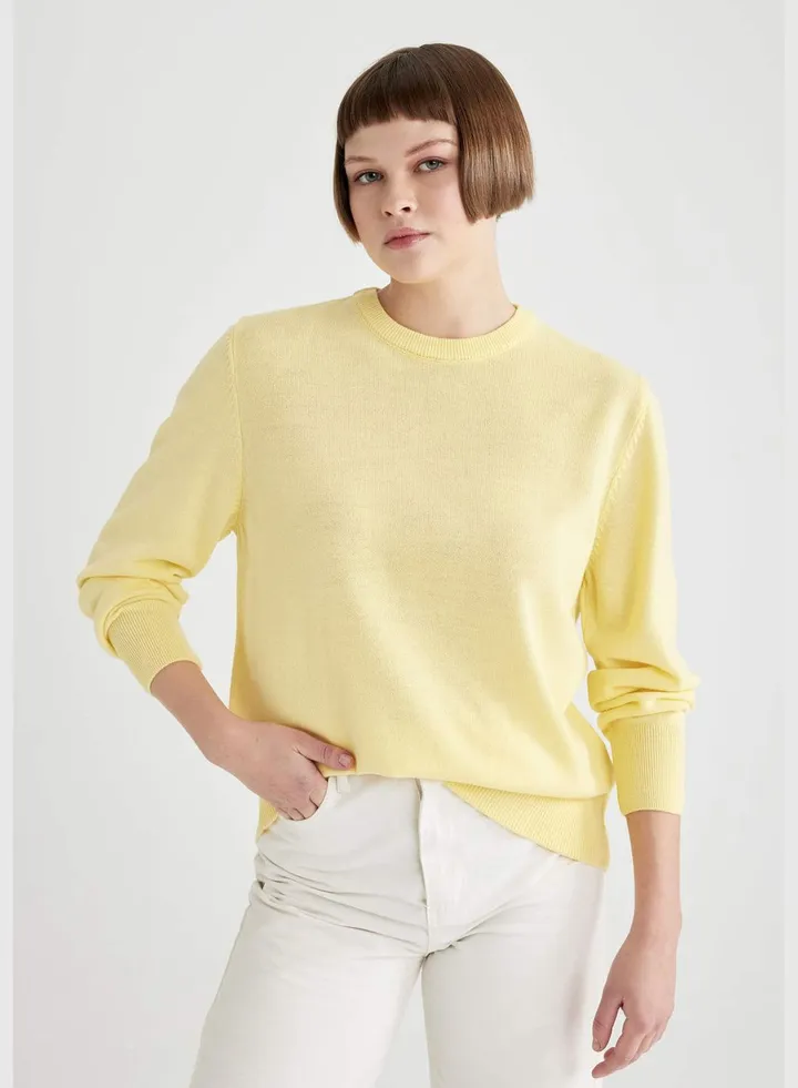 Woman Tricot Pullover Long Sleeve