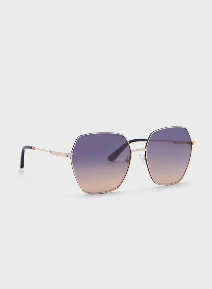 Injected Oversized Sunglasses