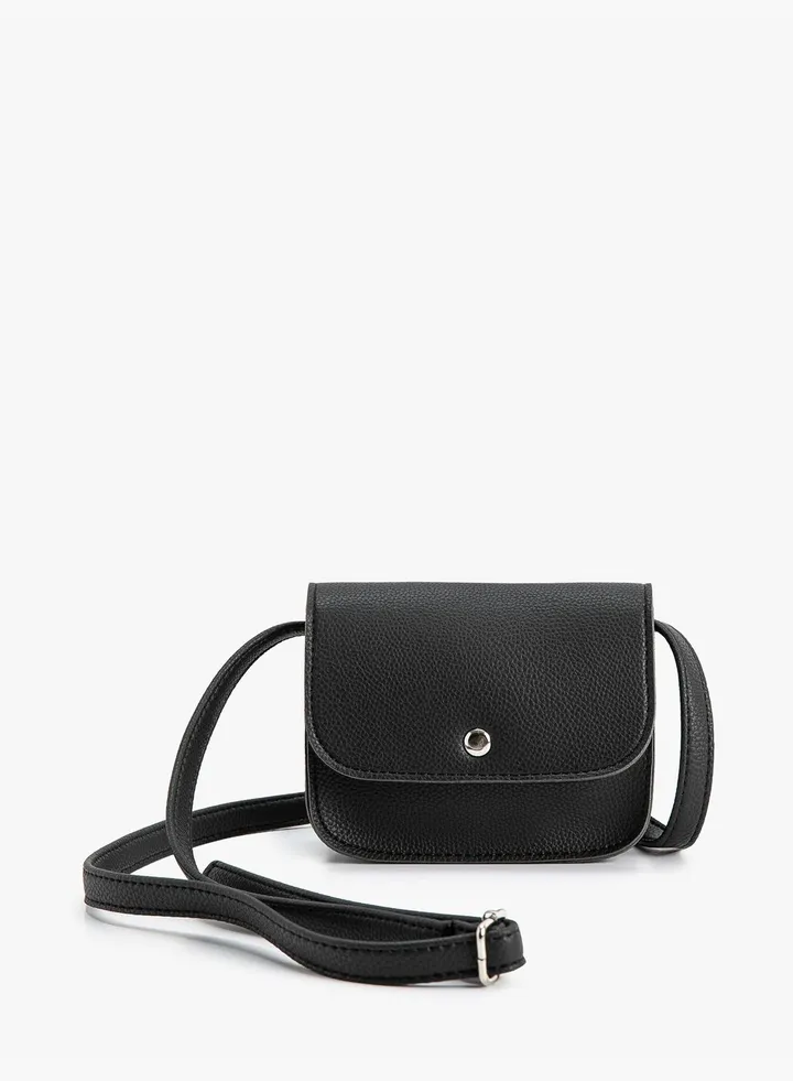 Mini Cross Bag Faux Leather Thin Straps