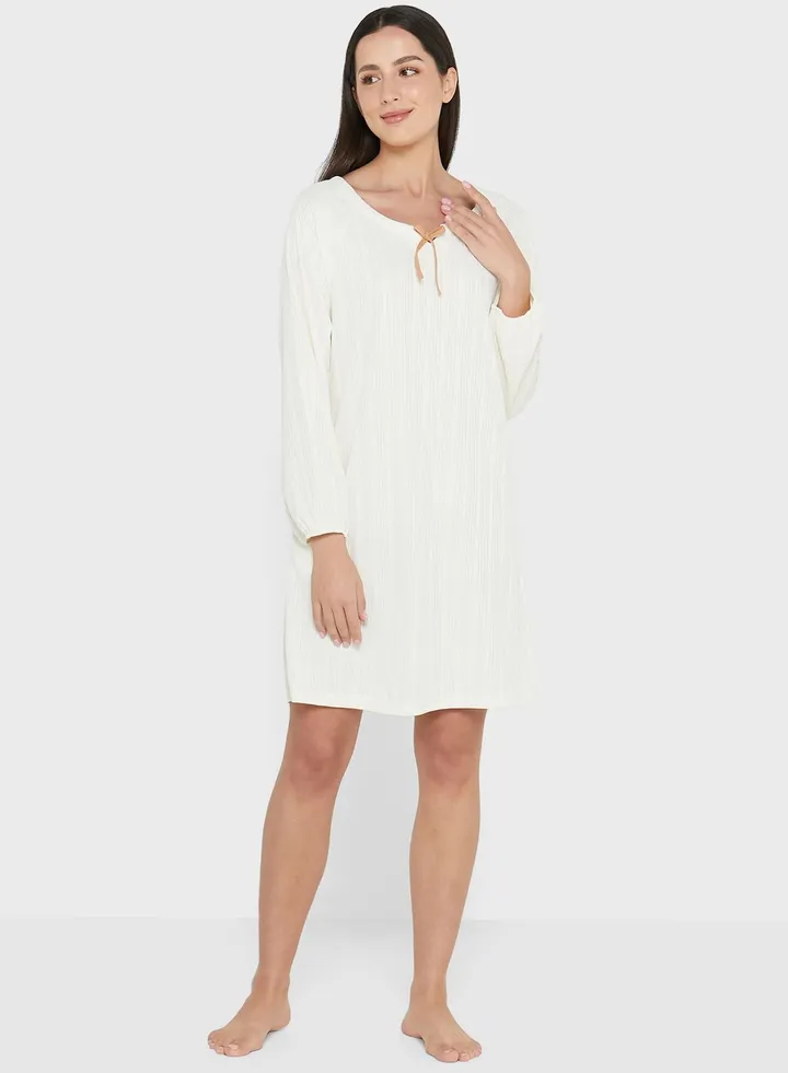 Neck Tie Detail Nightdress
