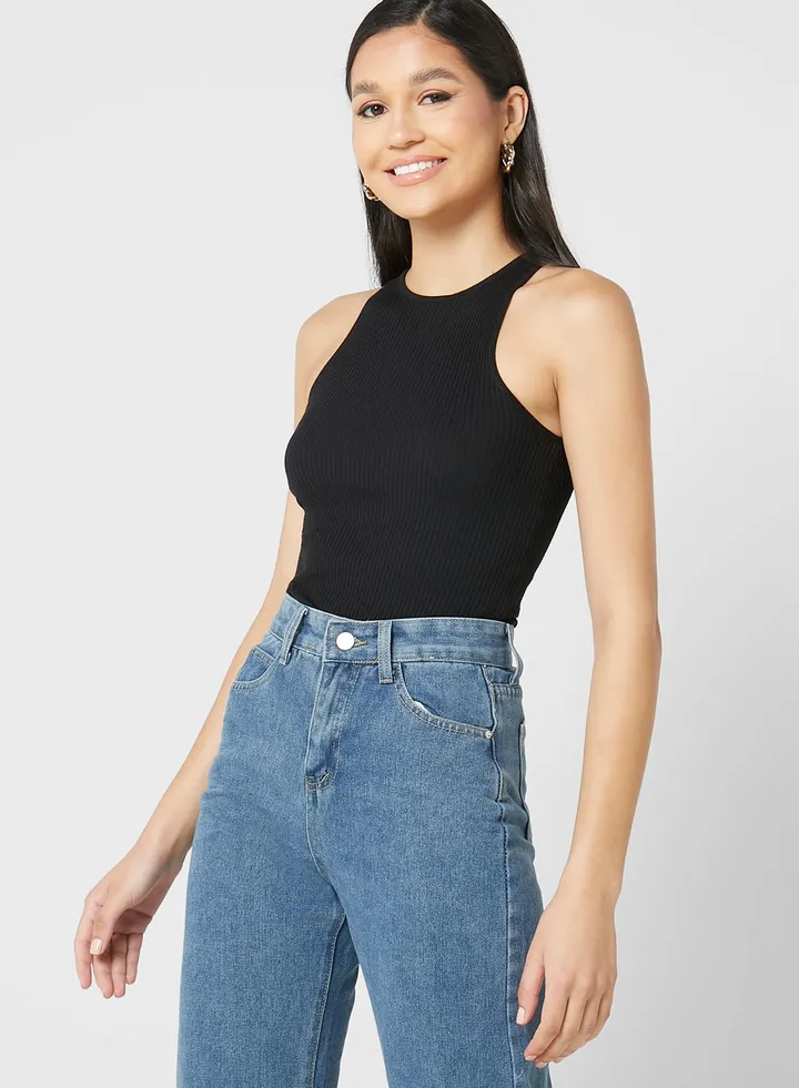 Ribbed Knitted Top