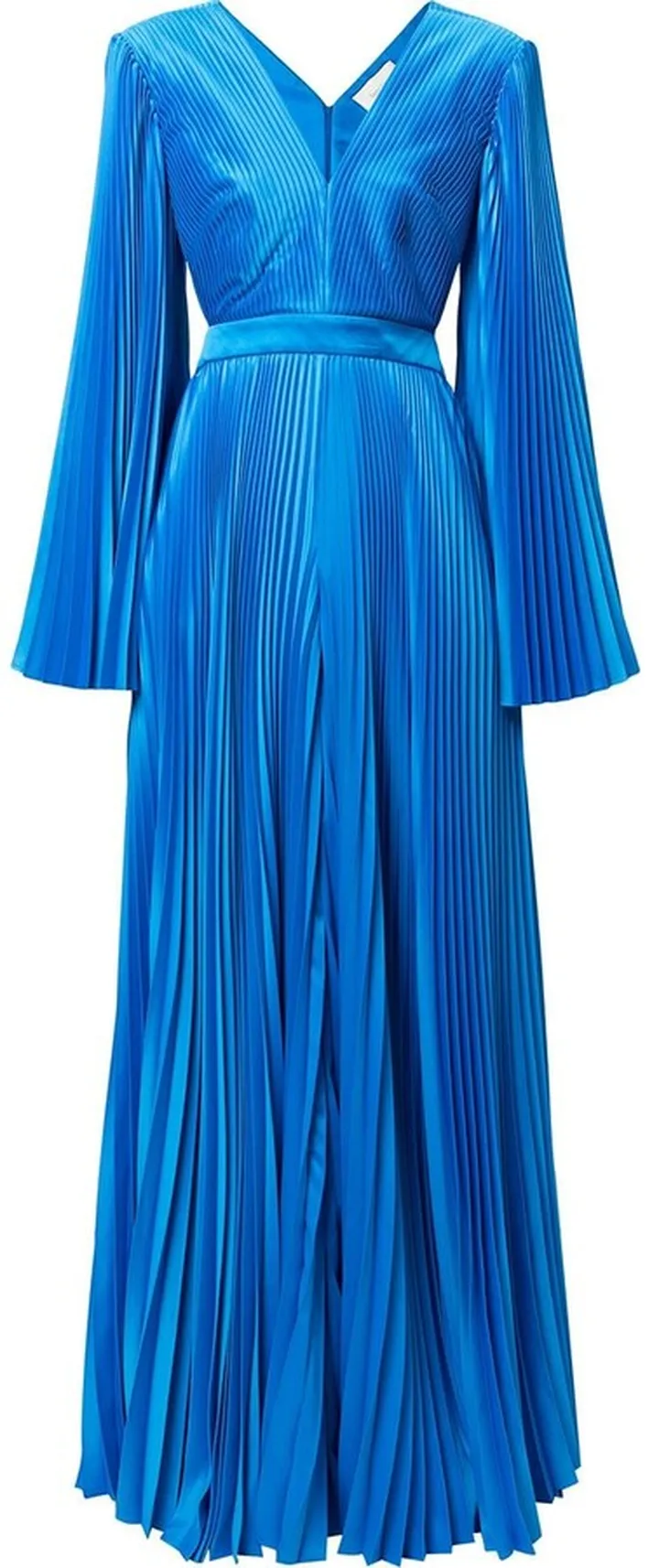 Pleated Open-Back Dress