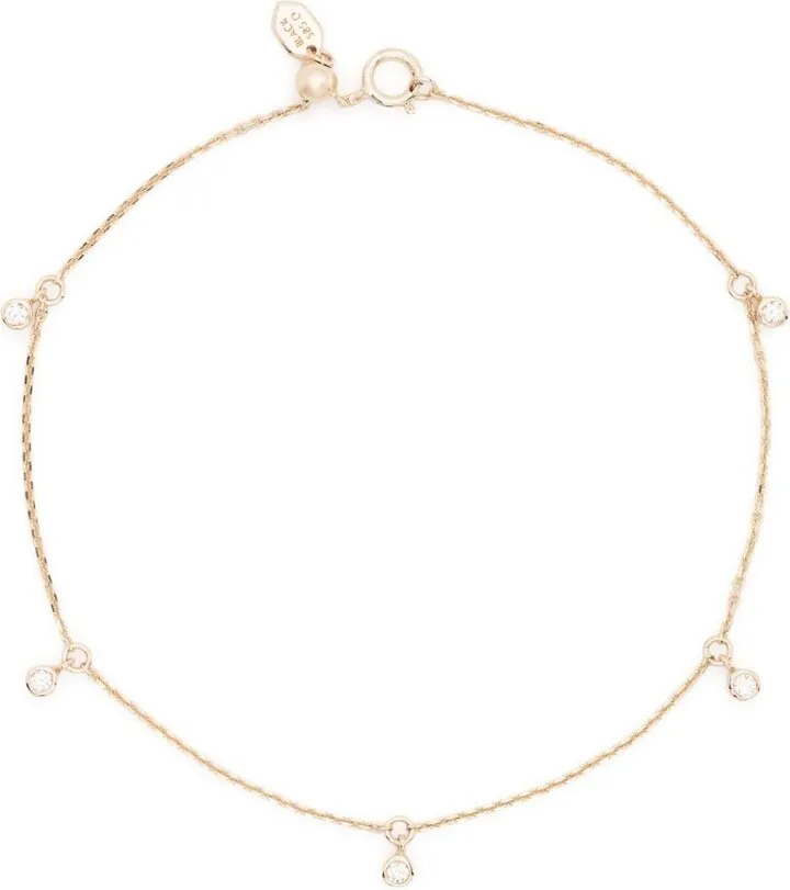14kt yellow gold Moreno diamond charm bracelet