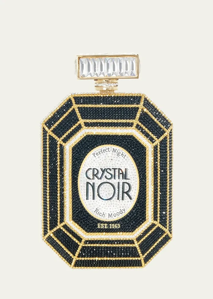Perfume Bottle Crystal Noir Minaudiere