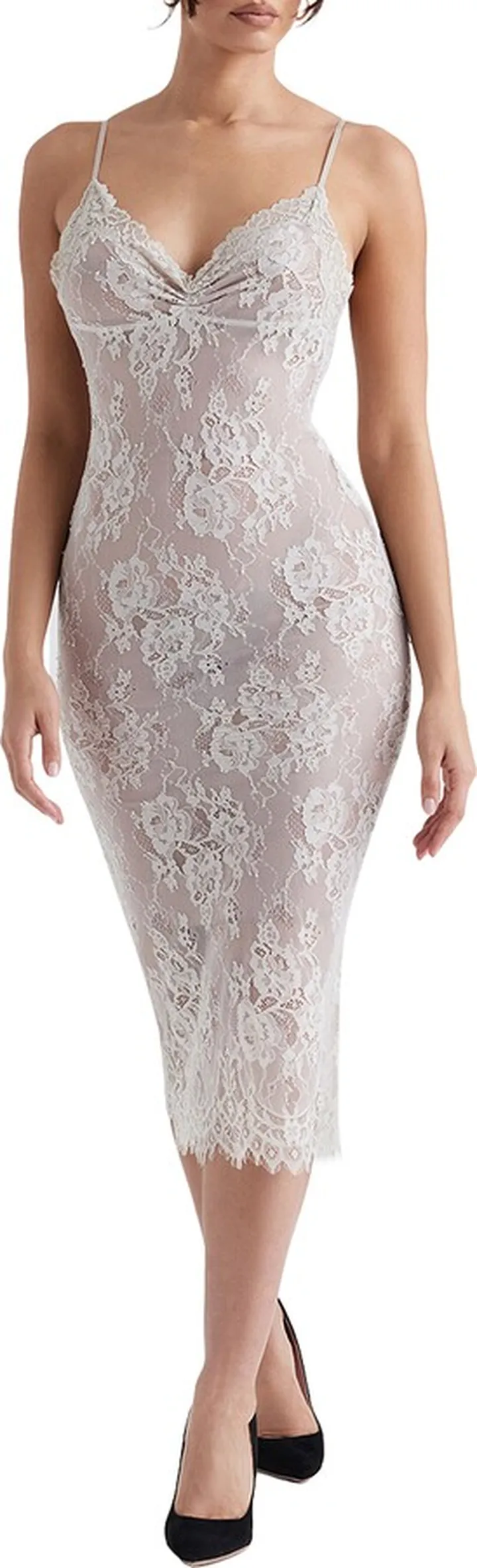 Serelle Lace Midi Slipdress