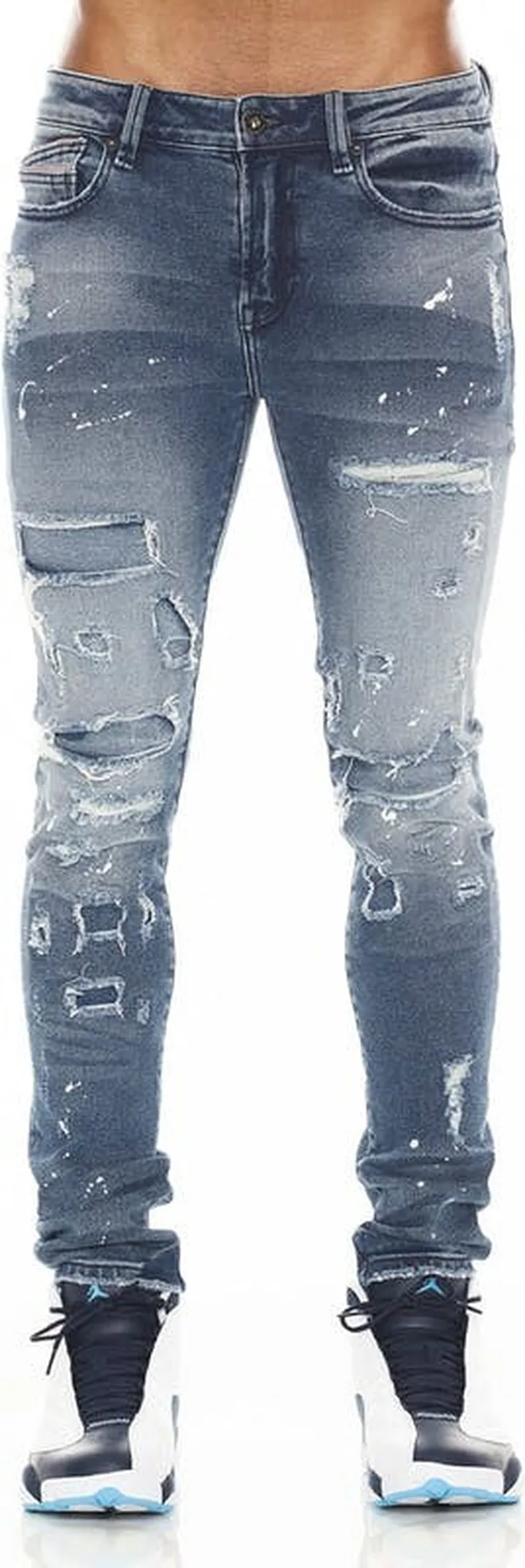 Cult of Individuality Punk Super Skinny In Tape - Blue