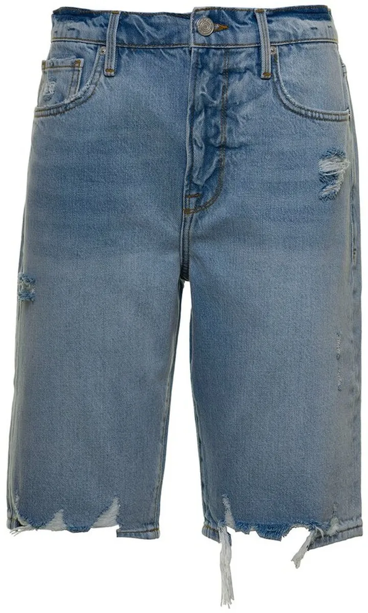 Frame Le Vintage Bermuda Denim Shorts