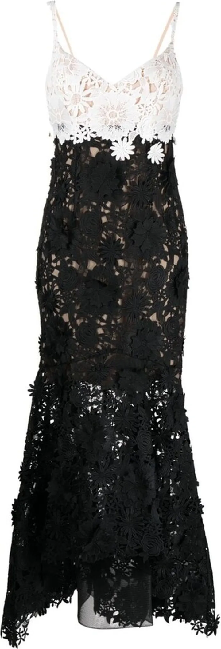 Dahlia two-tone lace gown