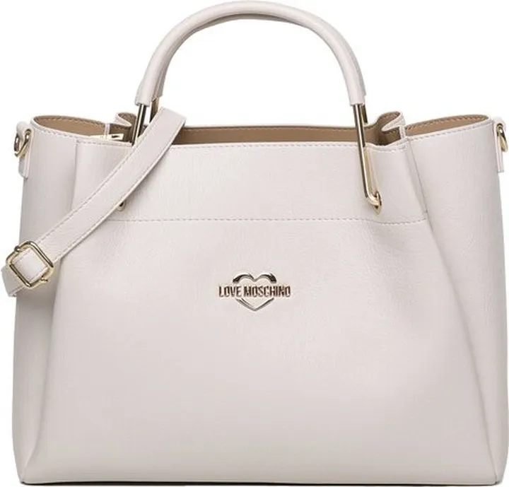 Love Moschino Logo Plaque Open Top Tote Bag