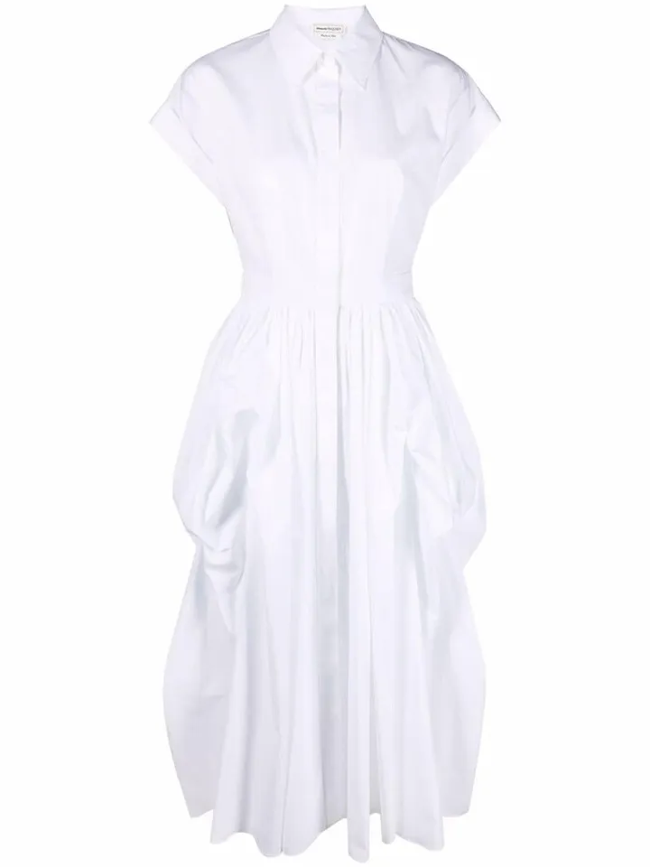 Tiered Short-Sleeve Dress