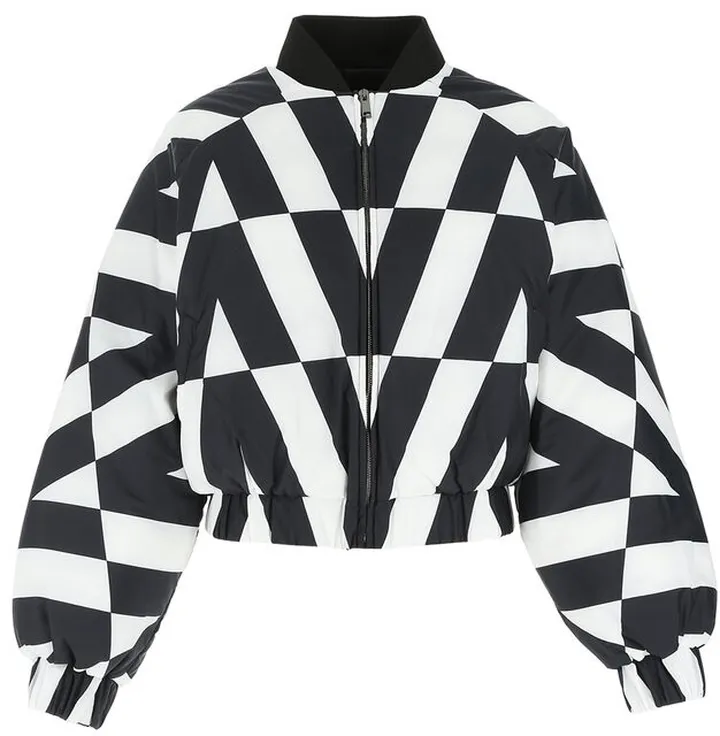 Valentino Printed Cropped Jacket