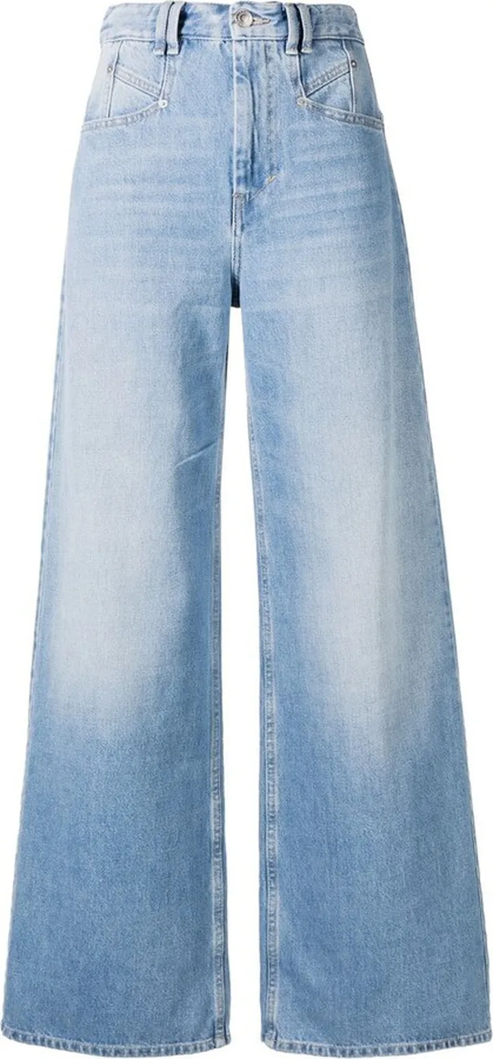 Lemony wide-leg jeans