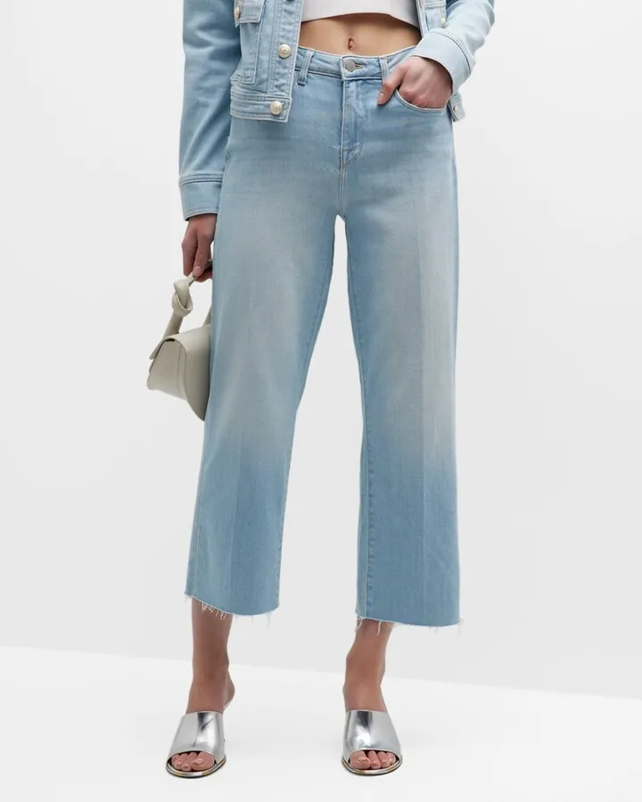 Wanda High-Rise Crop Wide-Leg Jeans