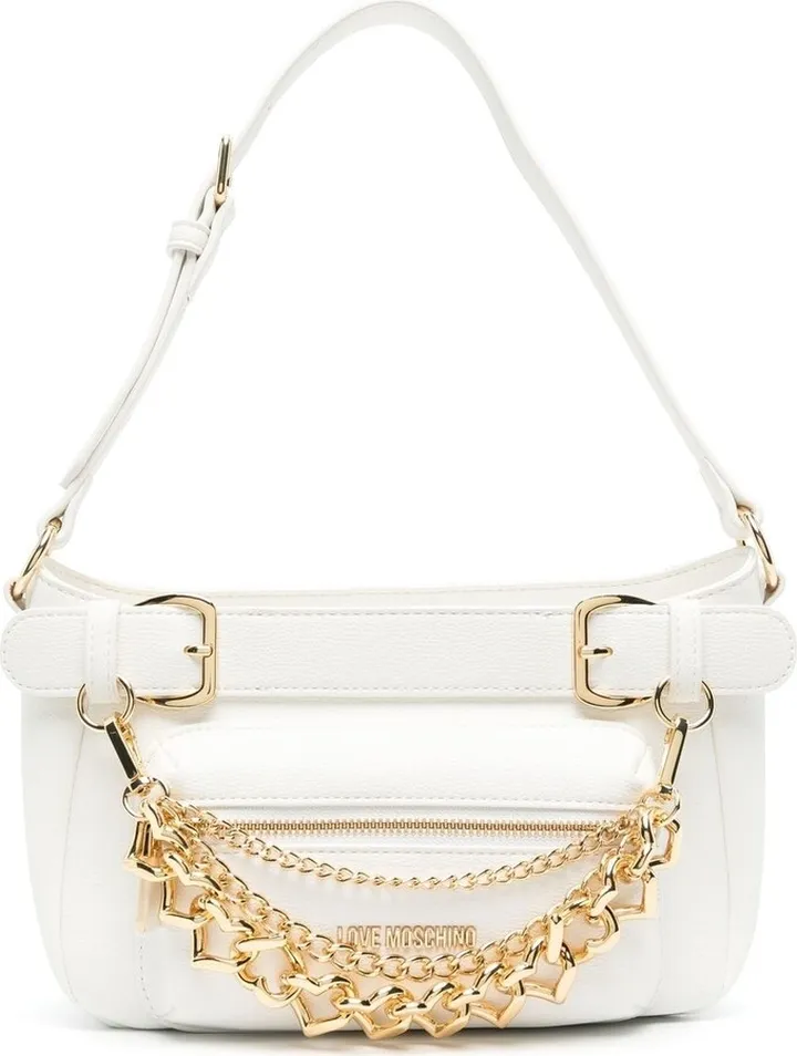 Chain-Link Detail Shoulder Bag