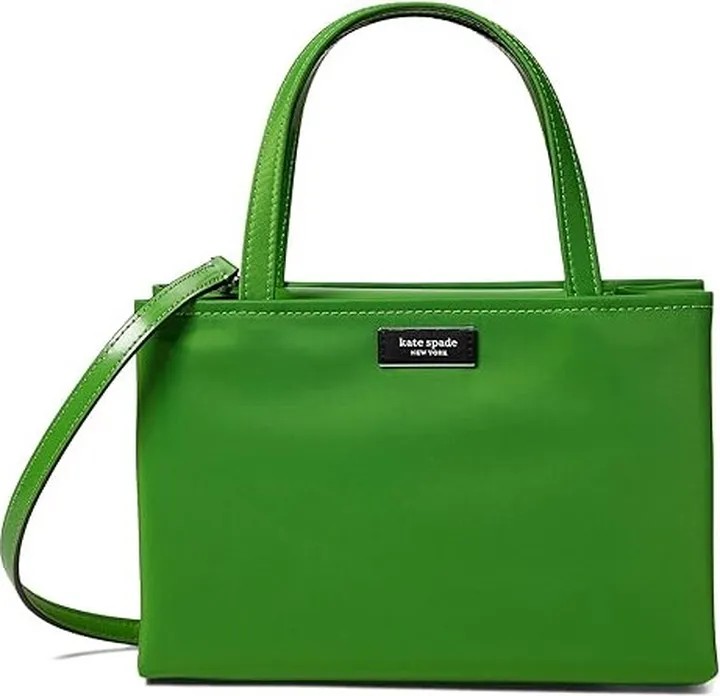Kate Spade New York Sam Icon Nylon Small Tote (KS Green) Handbags