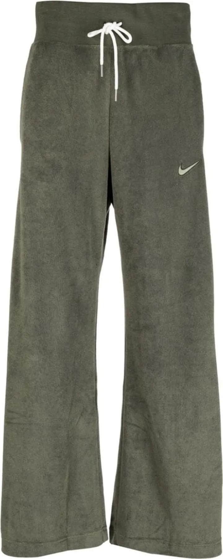 Wide-Leg Terry Track Pants