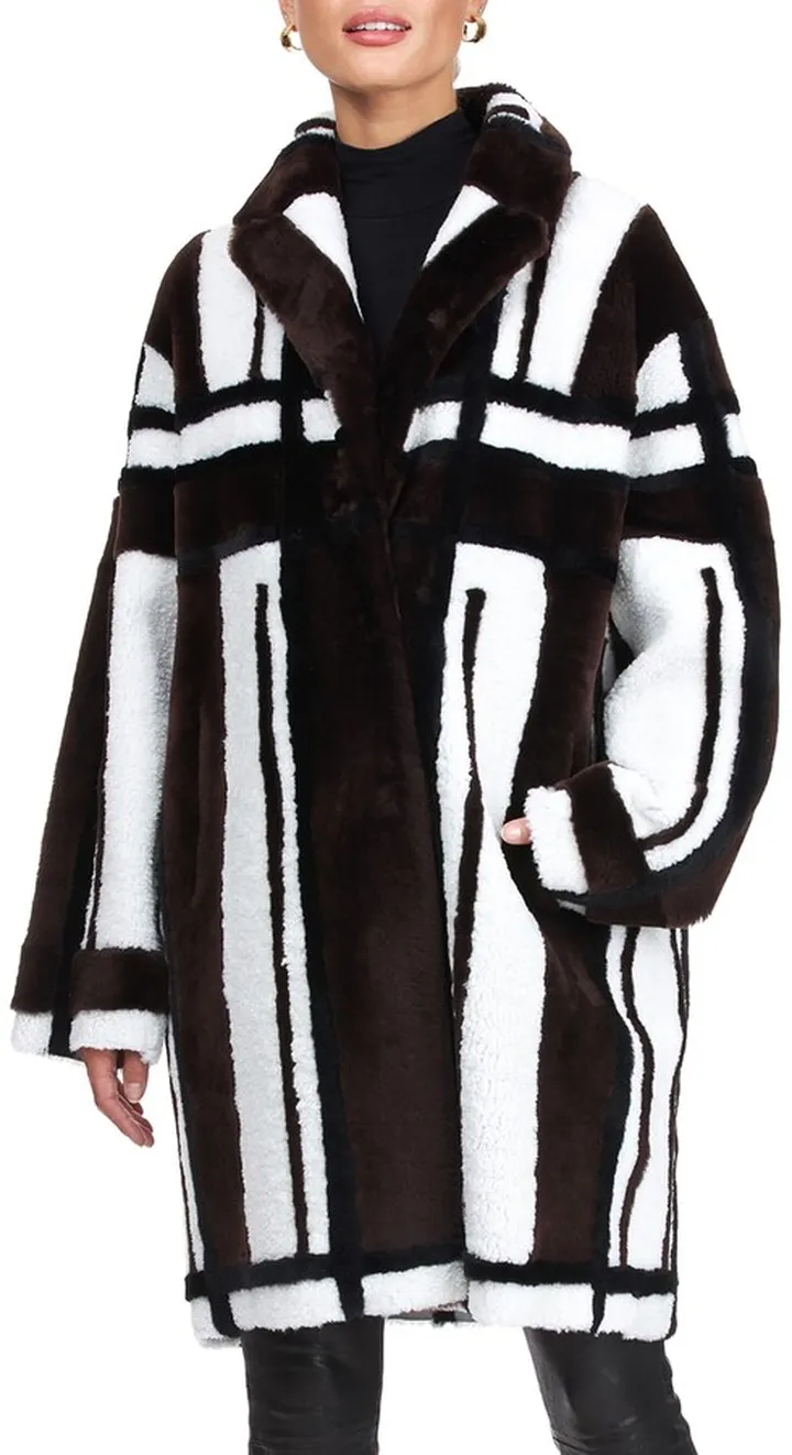Shearing Lamb Intarsia Stroller Coat