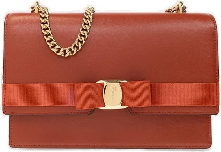 Salvatore Ferragamo Chain-Linked Shoulder Bag