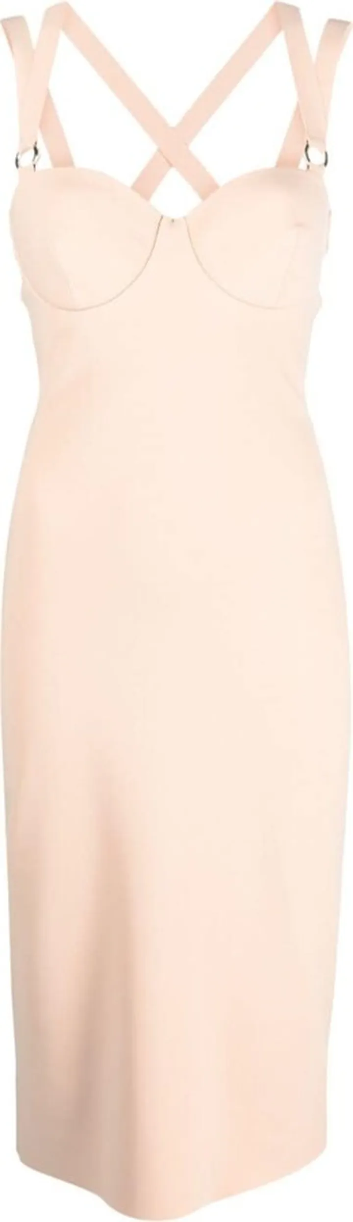 Moulded-Cup Midi Dress