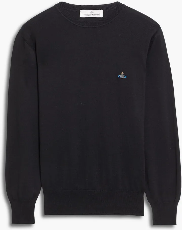 Embroidered cotton sweater