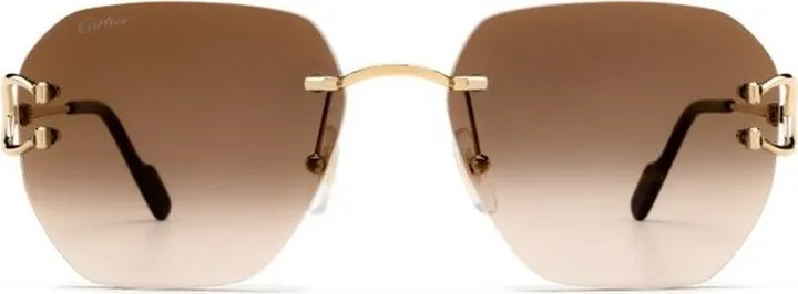 Cartier Geometric Frame Sunglasses