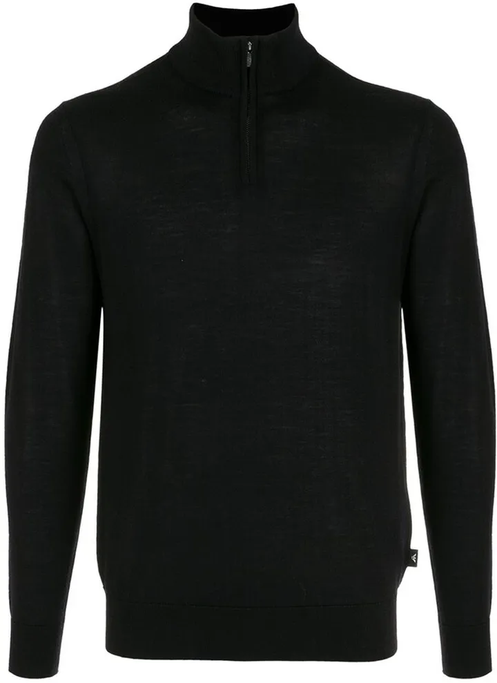 Zip-Up Funnel Neck Jumper